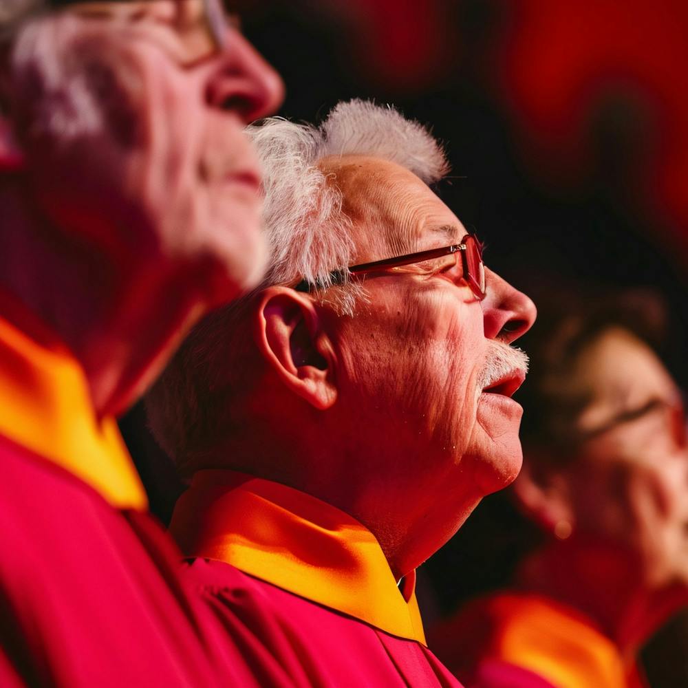 Choir In Red Robes