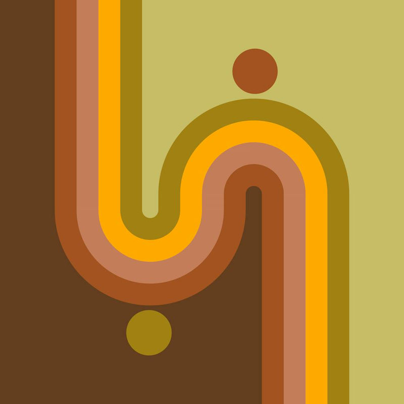 Midcentury Modern Geometrischer Bogen Sonne Abstrakt 8 Im 70er Jahre Flair 02