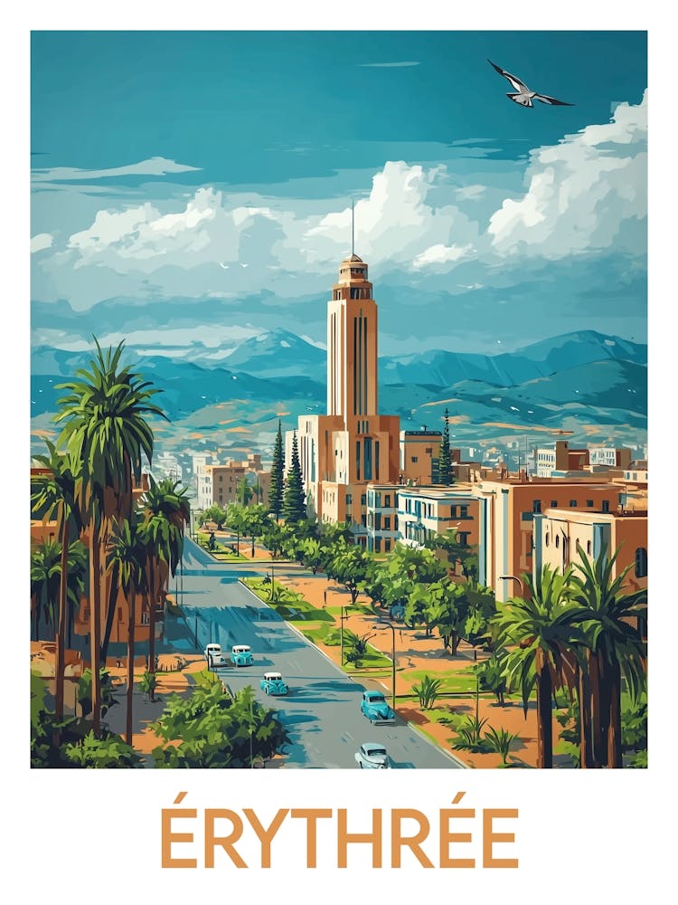 Affiche de voyage Érythrée