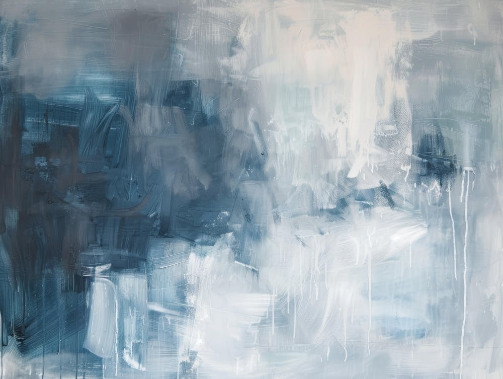 Abstract In Blue And White 5