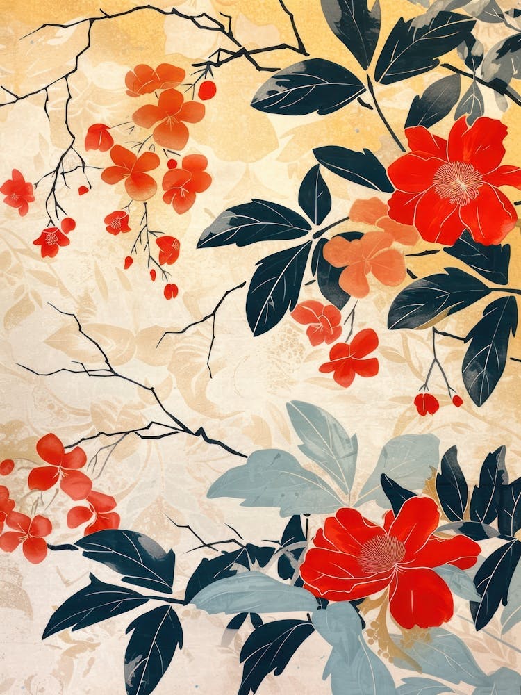 Great Japan  Hokusai Botanical Japanese 3