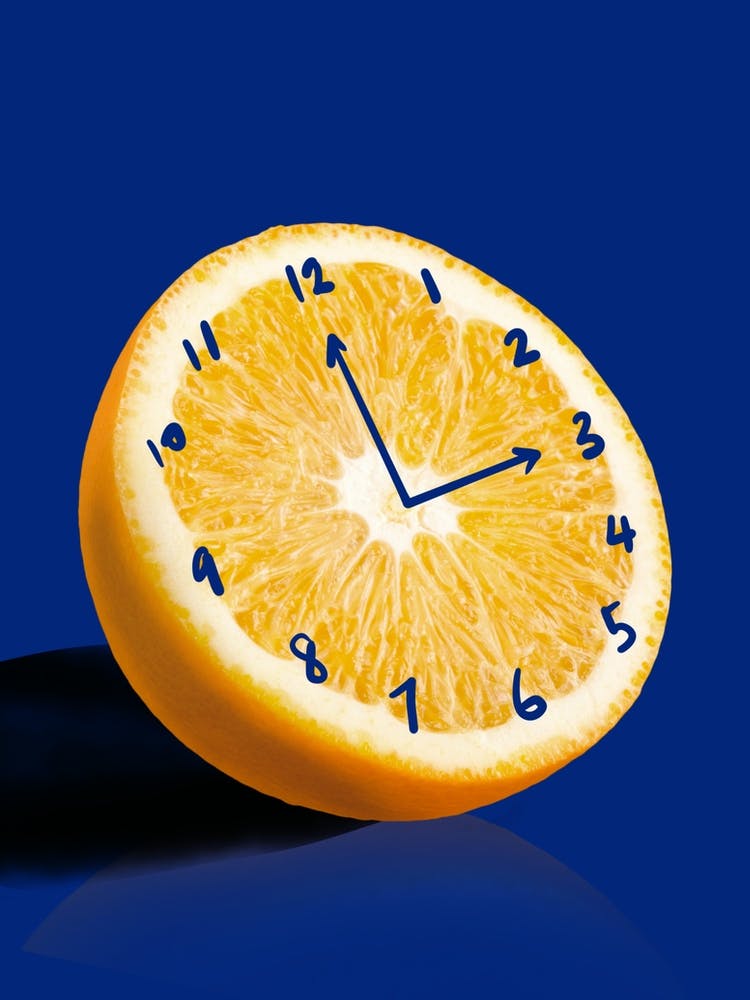Orange Clock