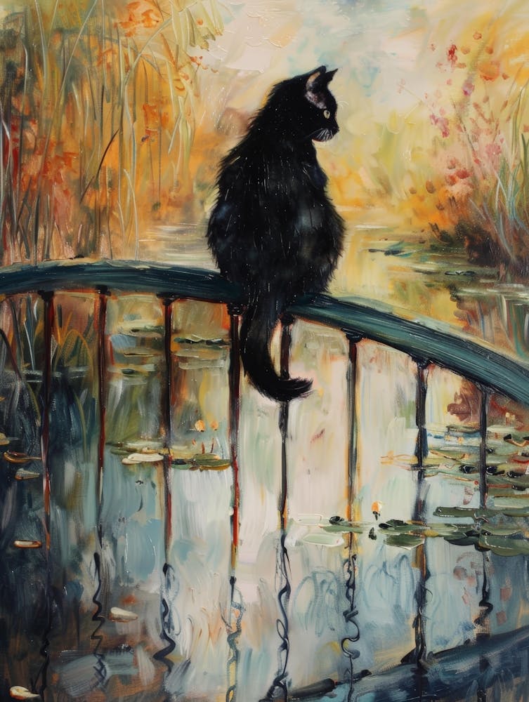 Cat On Bridge