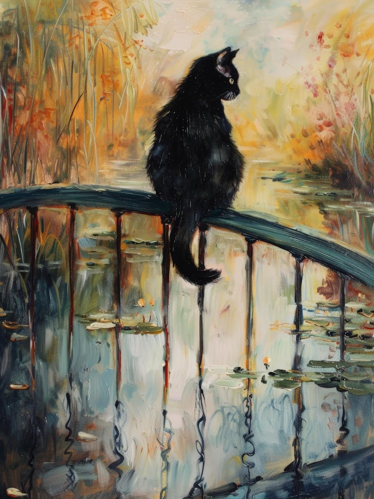 Cat On Bridge