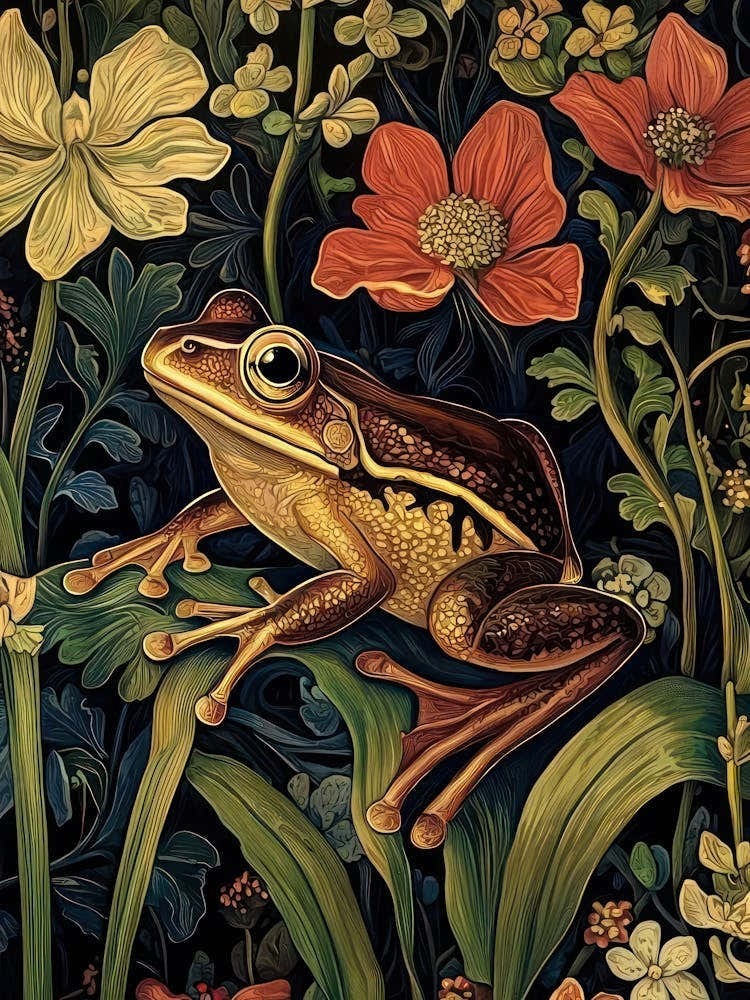 William Morris Frog Golden Vintage