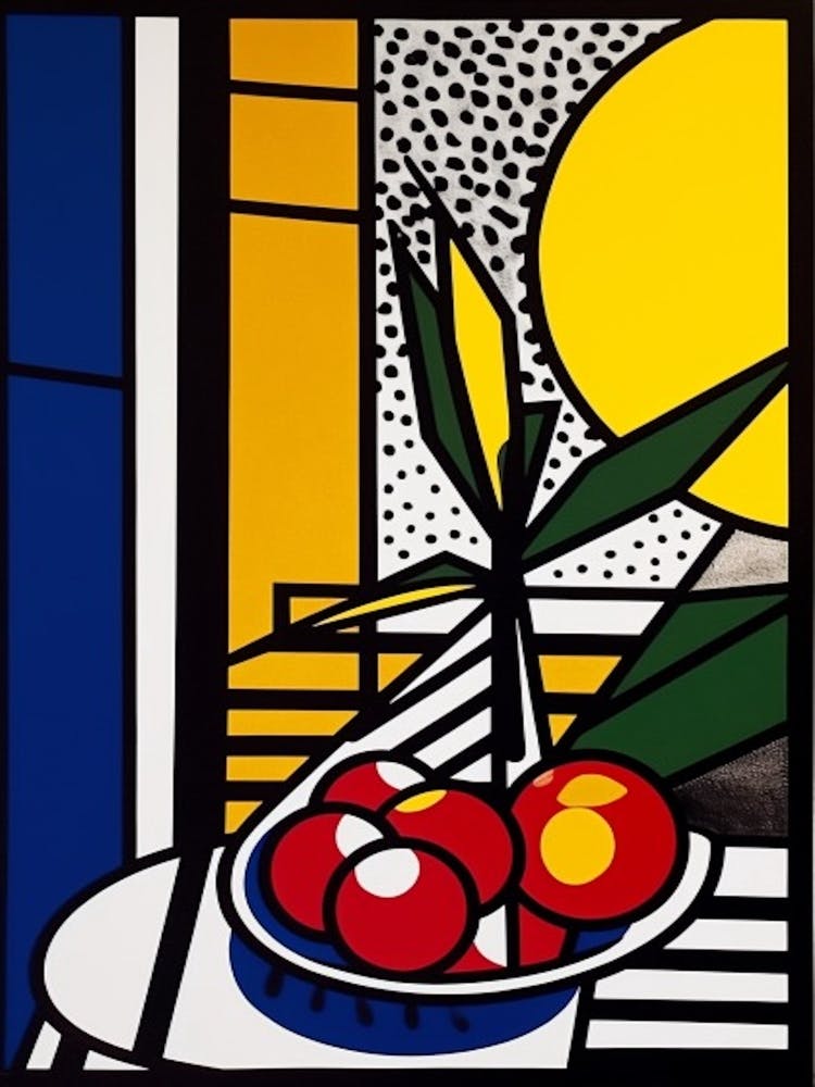 Nature Morte Fleur de Bouvardia 4 Style Pop Art