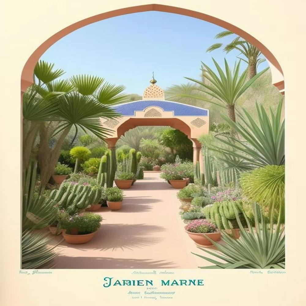 Jardin Majorelle Morocco Vinta
