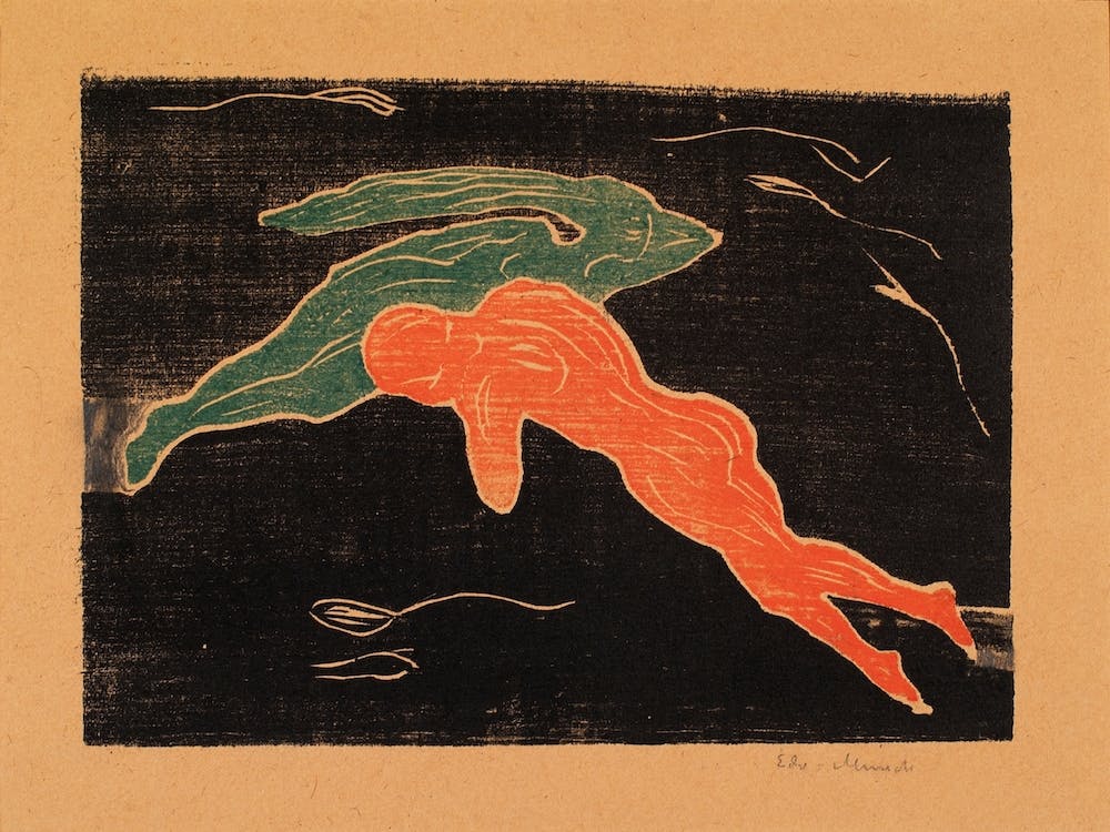 Encounter In Space, Edvard Munch