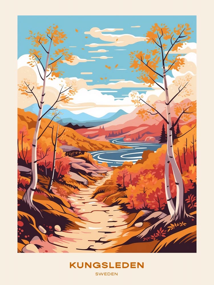 Kungsleden Sweden 1 Hike Poster