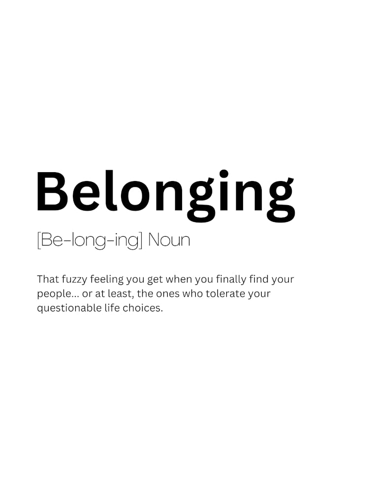 Belonging Definition Meaning