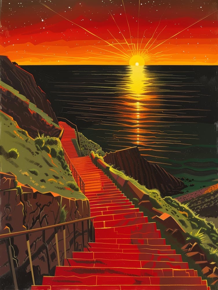 Escaliers vers la Mer