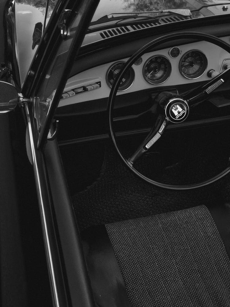 Intérieur de Voiture Ancienne
