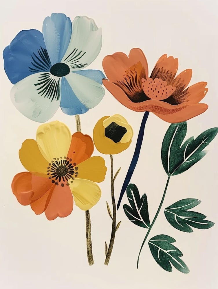 Painted Florals Ranunculus 2