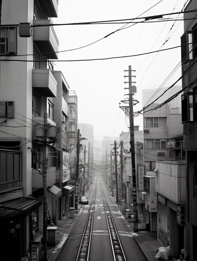 Seoul, South Korea, Black And White Old Photo 4