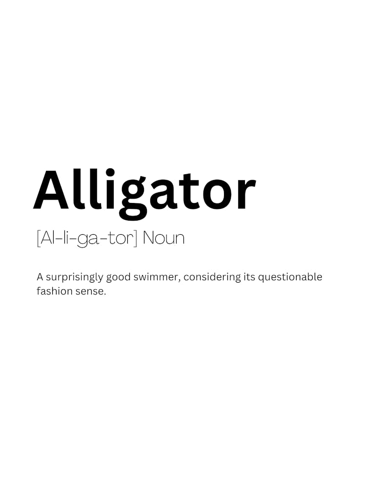 Alligator Definition Meaning