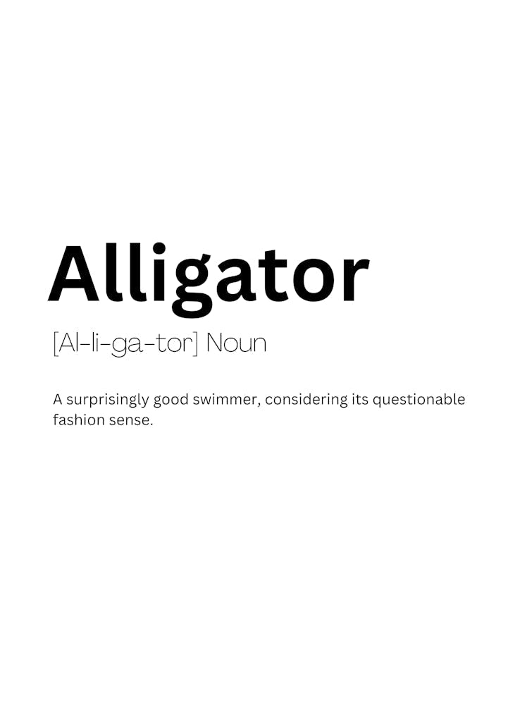 Alligator Definition Meaning