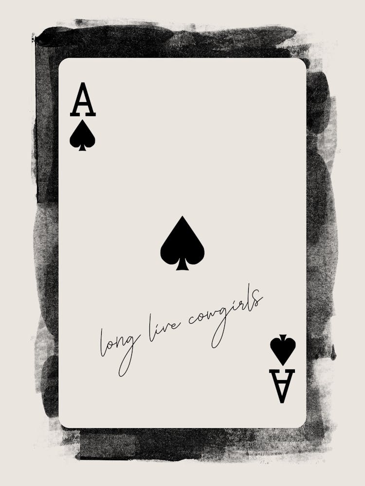 Ace of Spades, Long Live Cowgirls, Souther Girls Art, y2k, Boho