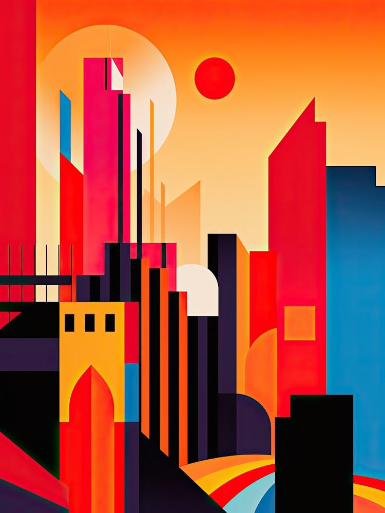 Gold Coast, Australia, Bold Outlines 1