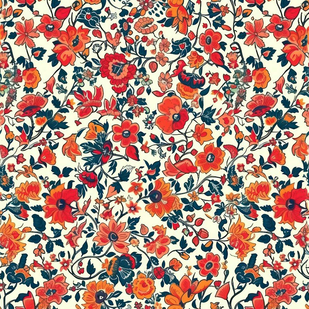 Lily Lane London Fabrics Floral Pattern 8