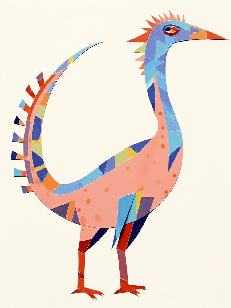 Nursery Dinosaur Art Microraptor