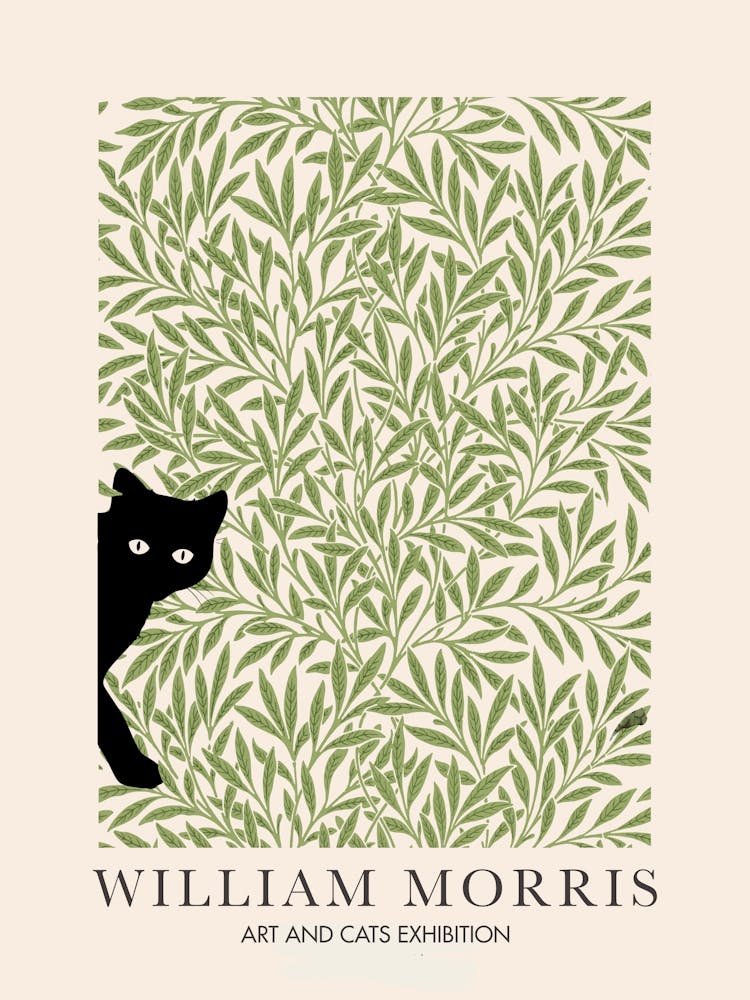William Morris Willow Peekaboo Cat Tree Flower Botanical