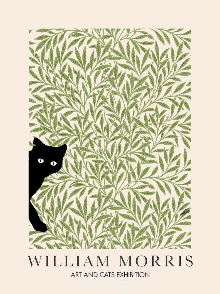 William Morris Willow Peekaboo Cat Tree Flower Botanical