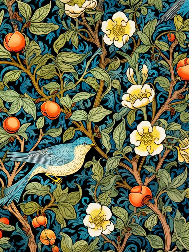 Apricots And Birds