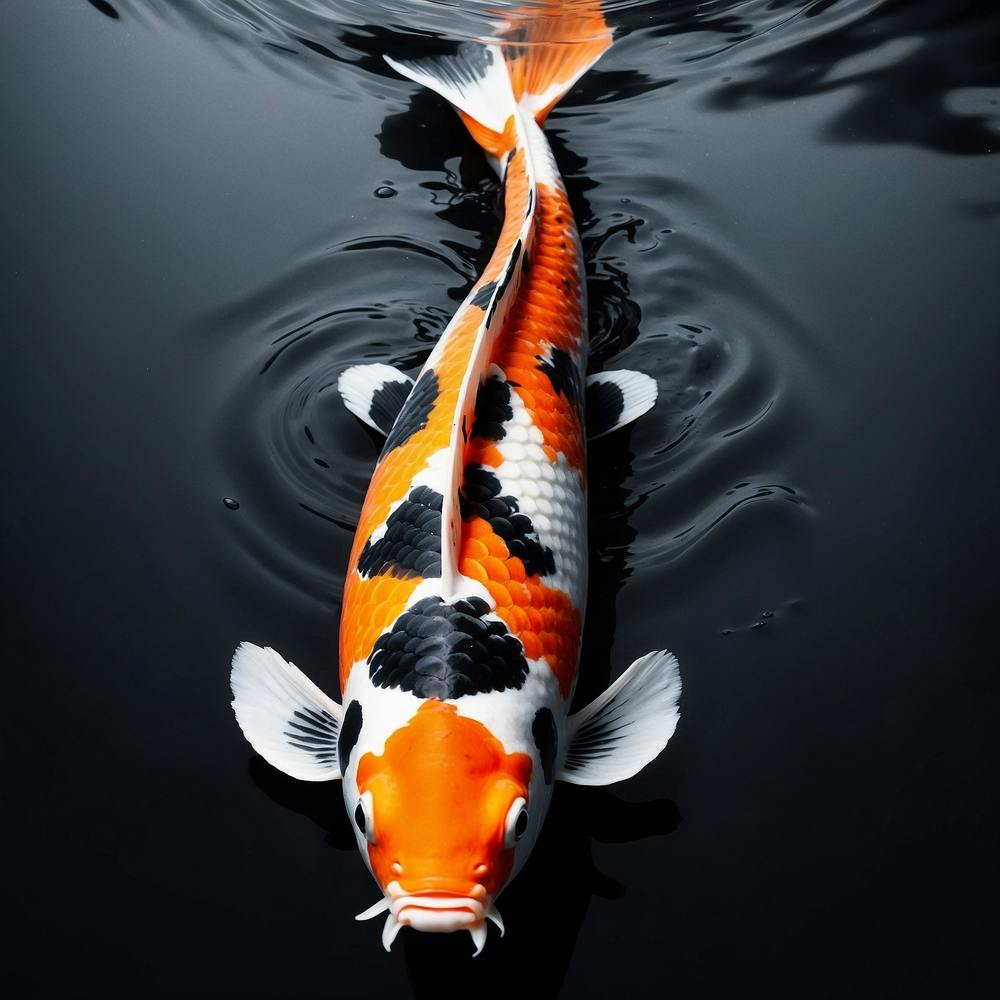 Albedobase Xl One Koi Fish In Calligraphy Style Splash Effects 0