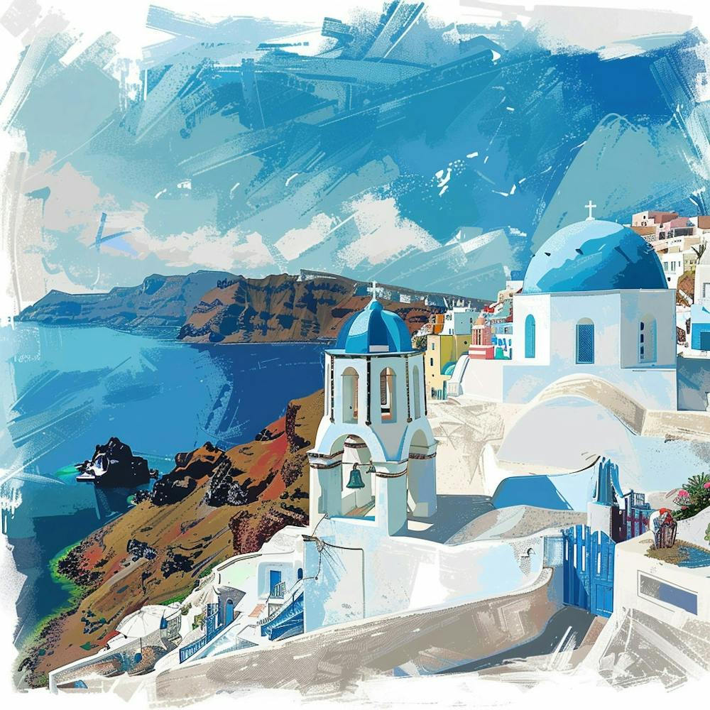 Oia Island Mediteranean