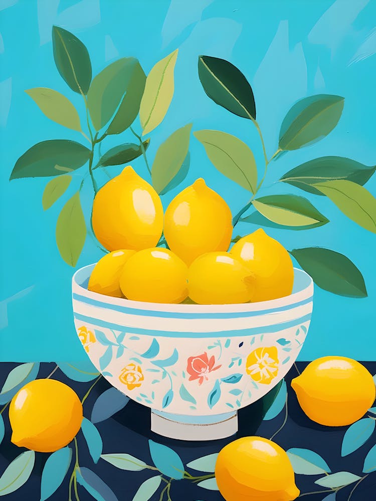 Lemons In A Bowl 1