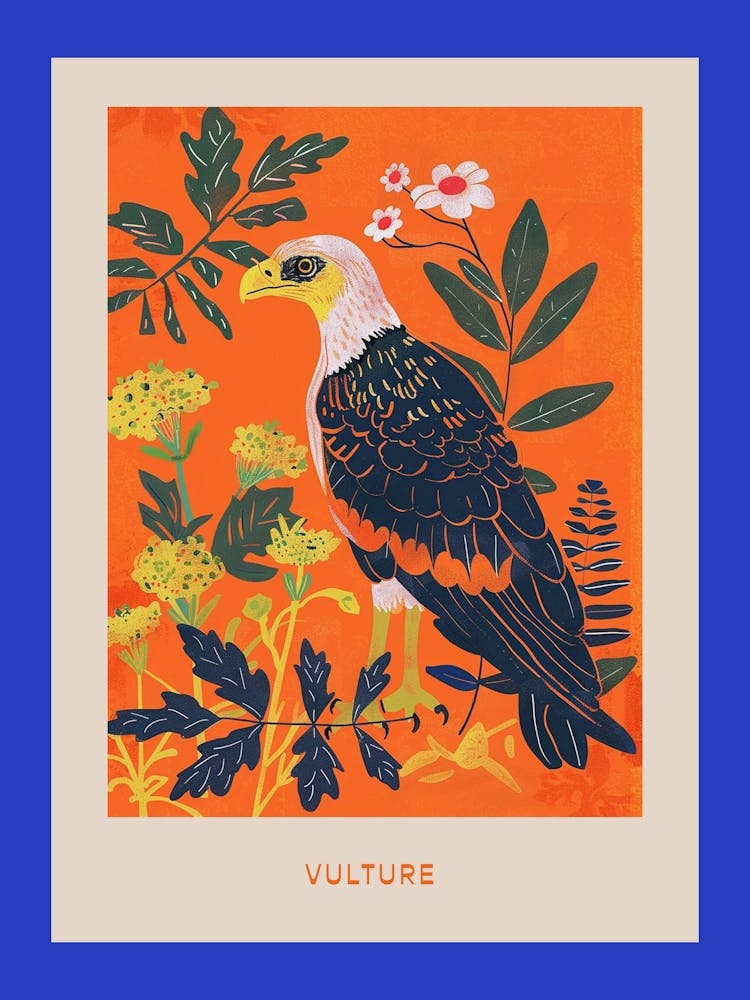 Spring Birds Poster Vulture 1