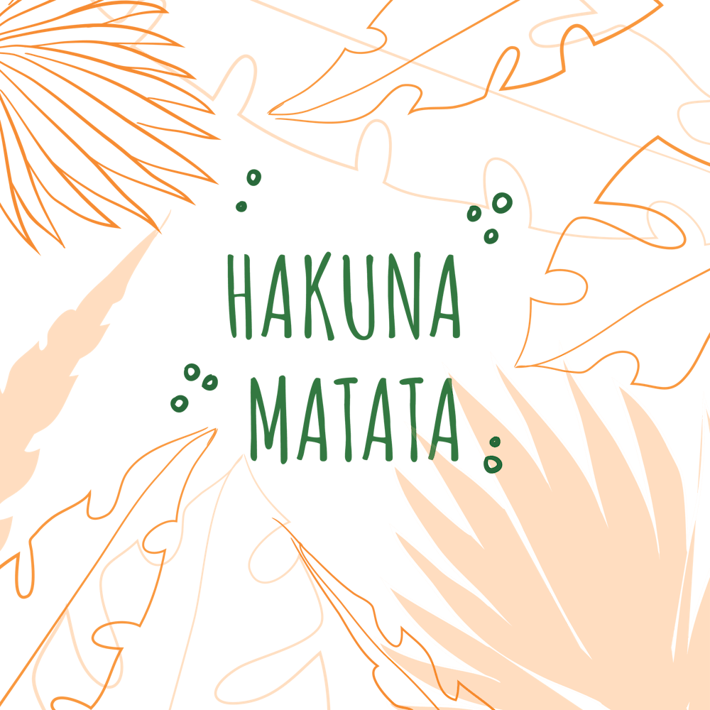 Tropical Leaves With Inspirational Quote