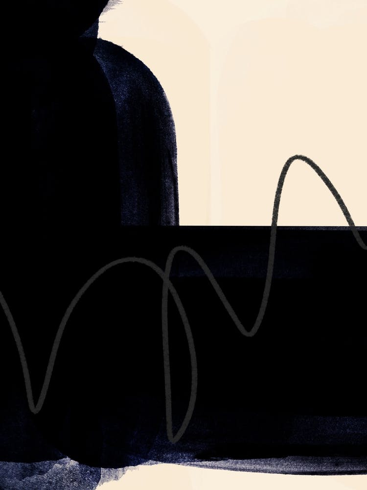 Black Abstract Pencil Art 1
