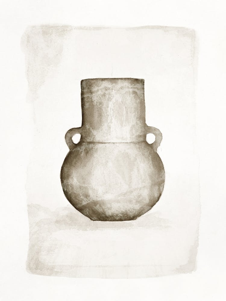 Watercolor Art 'Vase I', Aga Szafranska