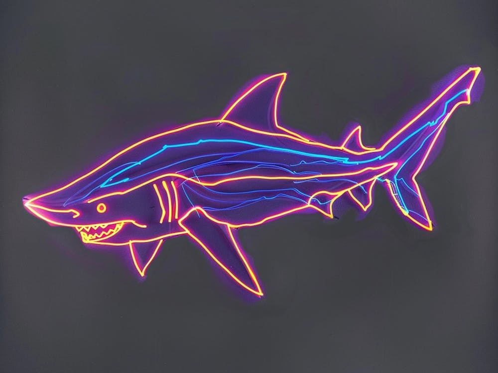 Neon Goblin Shark 3