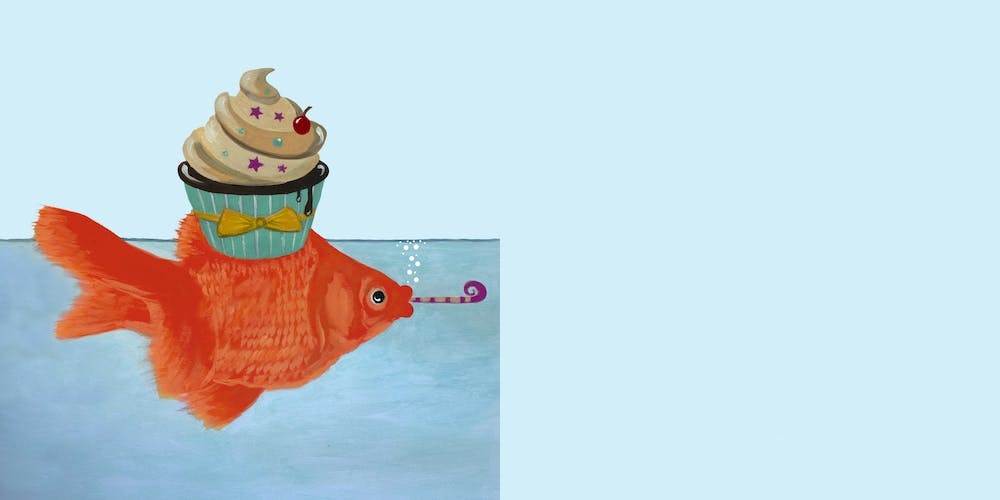 Goldfish With Cupcake