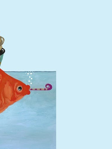 Goldfish With Cupcake