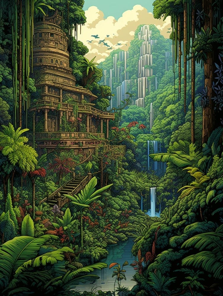 Parc National Yasuni Pixel Art 3