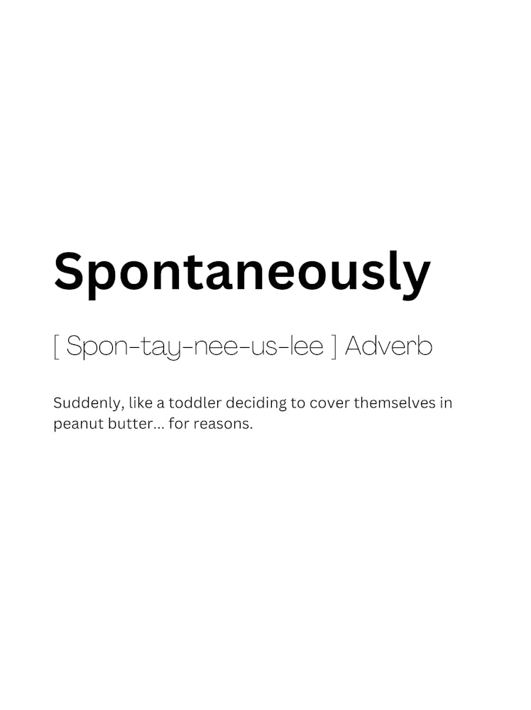 Spontan Definition Bedeutung