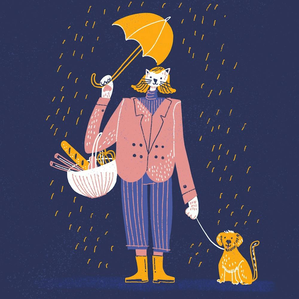 Madame Cat Illustration