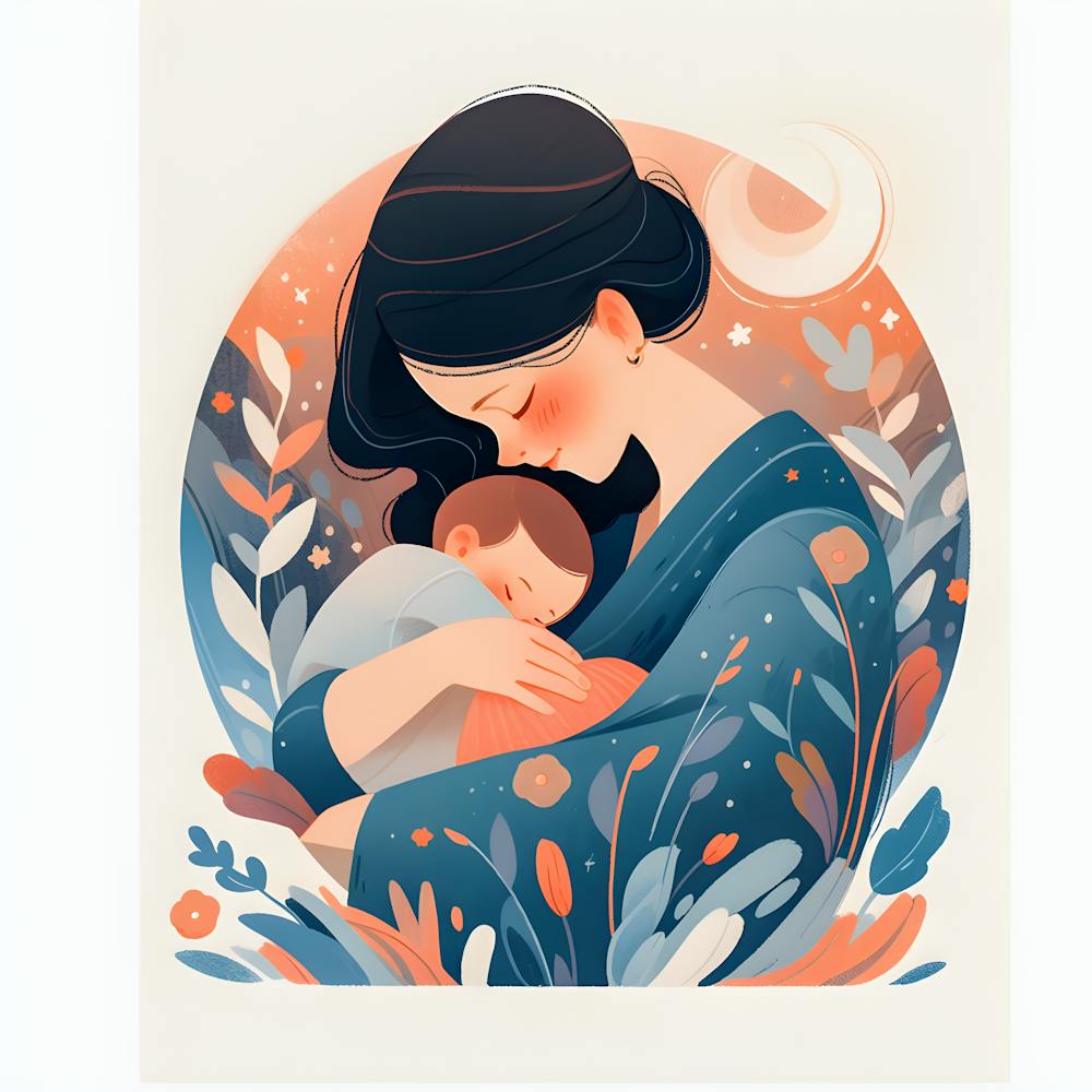 First Love – Emotional Family Art For Nursery Or Bedroom