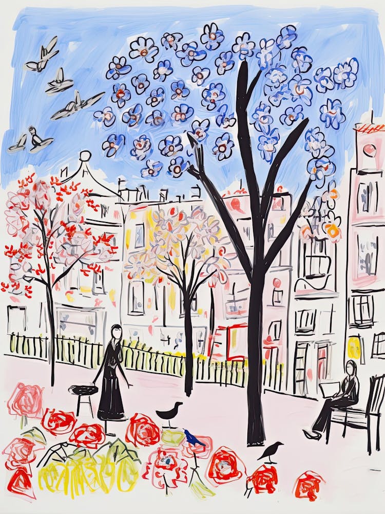 Buenos Aires, Dreamy Storybook Illustration 2