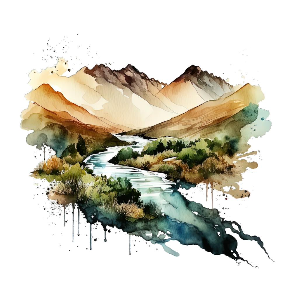 Watercolor Landscape Painting 6