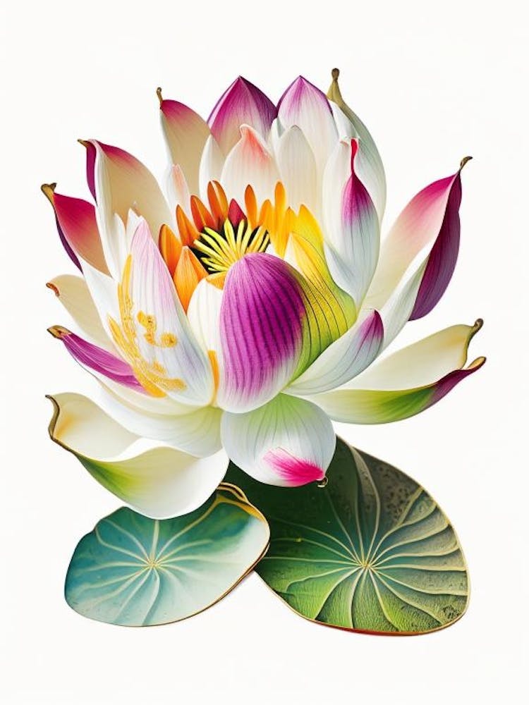 Early Lotus Decoupage 4