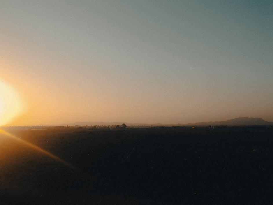 Sunset In The Desert Vintage Vibe Colour Nature Landscape Photography
