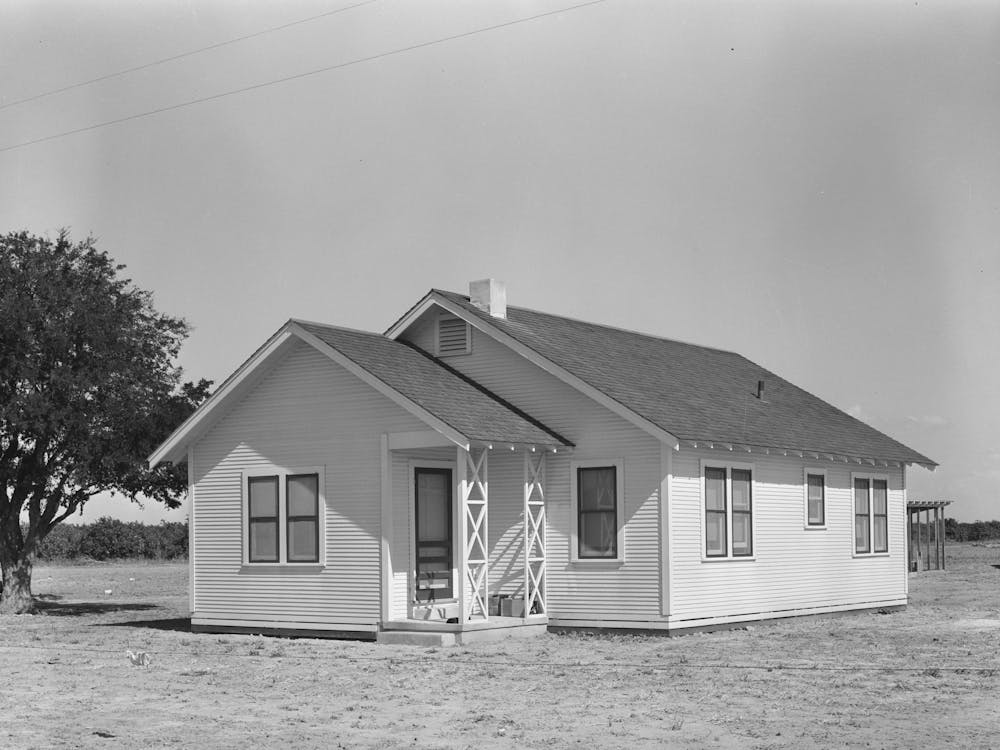 Farm Home Built Under Tenant Purchase Program, Hidalgo County, Texas By Russell Lee