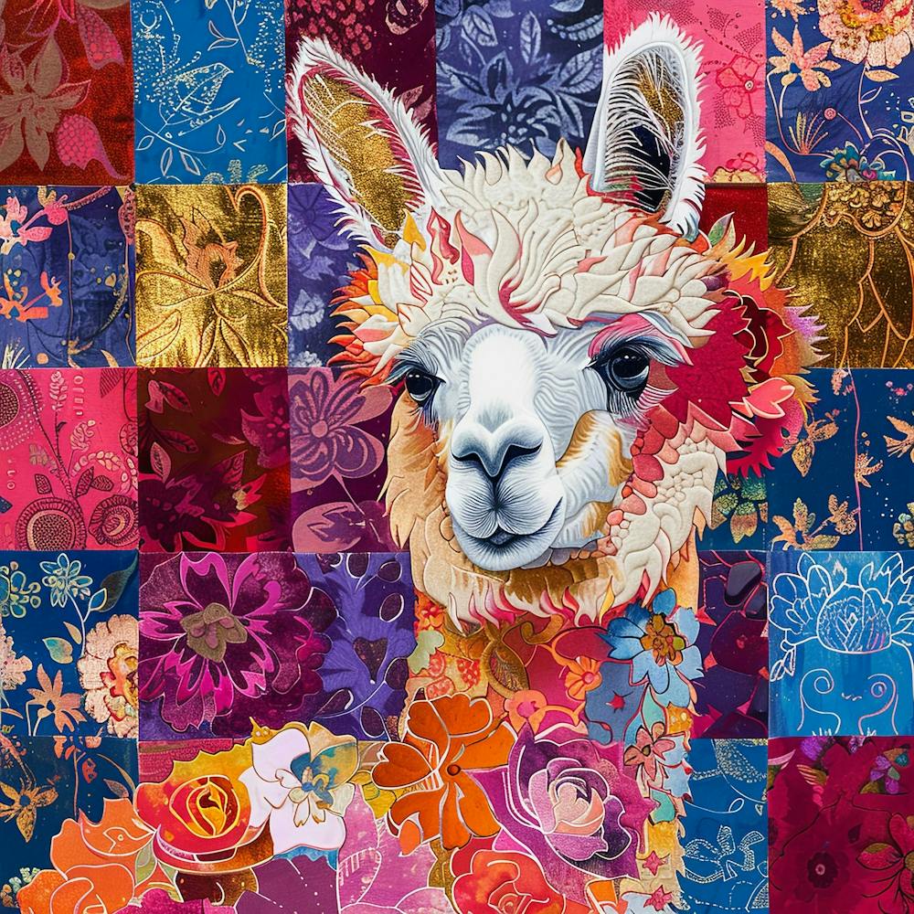 Patchwork Quilted Alpaca 1