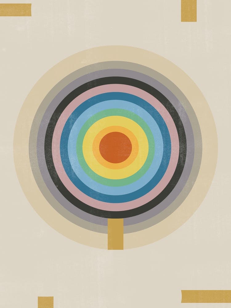 Rainbow Sun Graphic Design