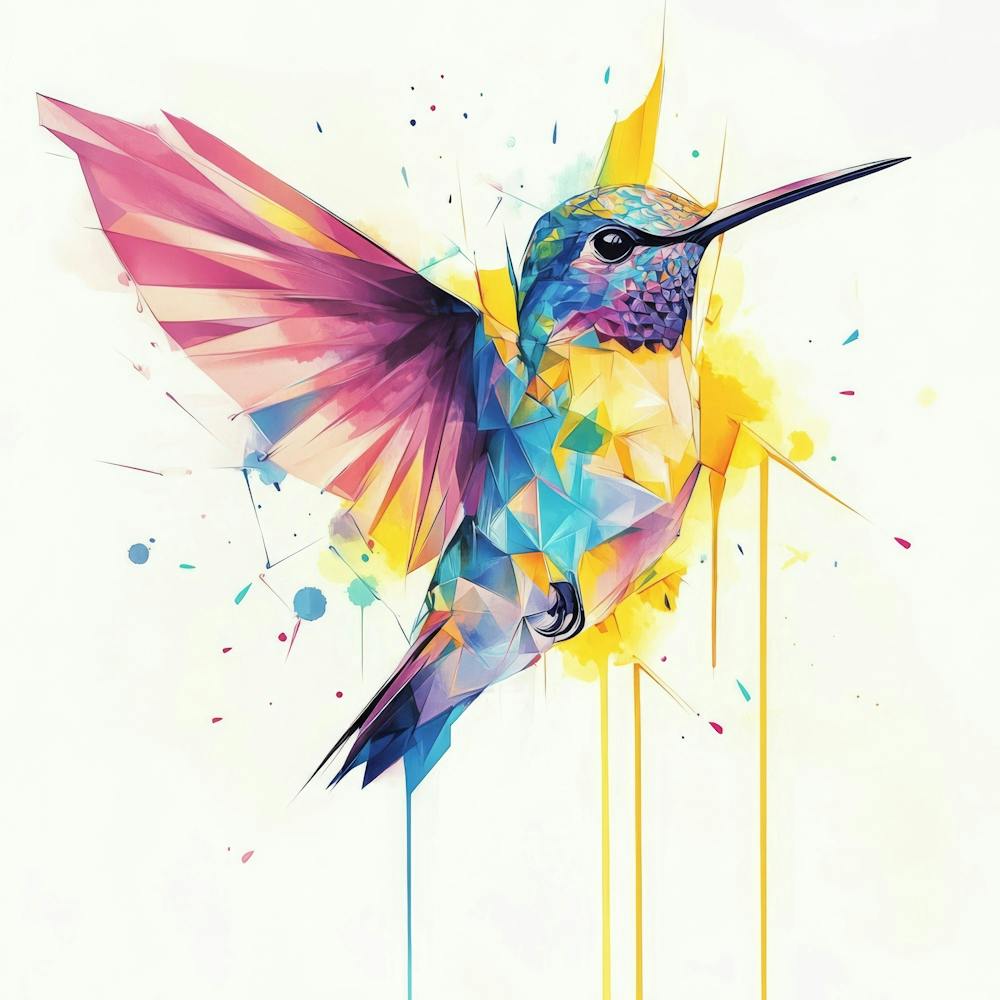 Colorful Hummingbird 3