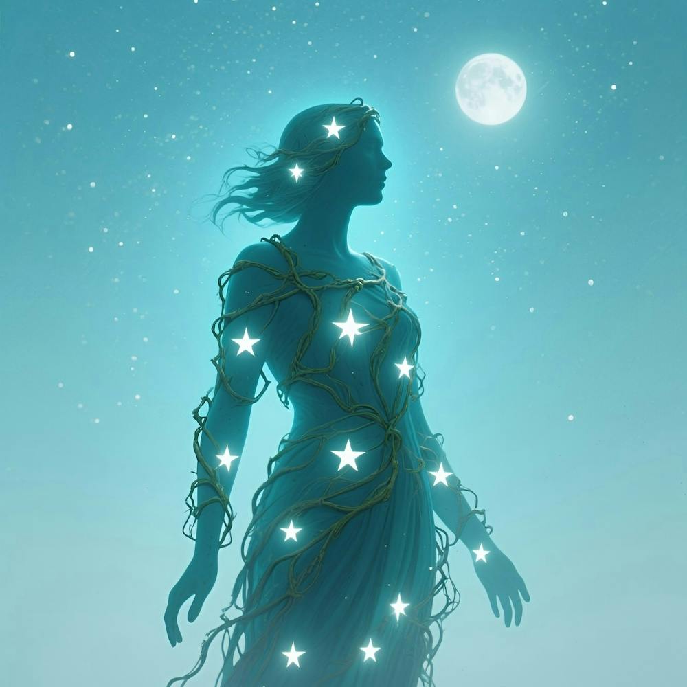 Woman With Stars In Her Hair